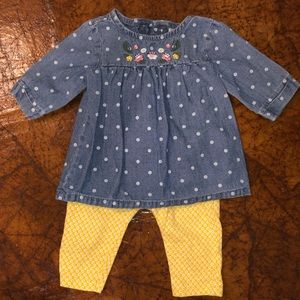 Carters girls outfit 6m
